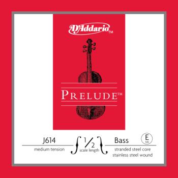 D'Addario Prelude Bass Single E String, 1/2 Scale, Medium Tension