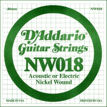 Daddario NW018 .018 Nickel Wound Guitar String