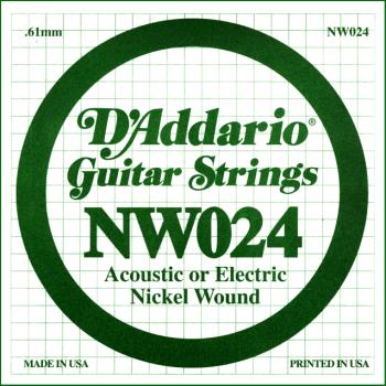 Daddario NW024 .024 Nickel Wound Guitar String