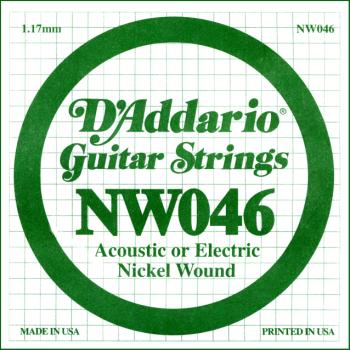 Daddario NW046 .046 Nickel Wound Guitar String