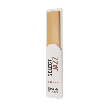 D'Addario Organic Select Jazz Unfiled Baritone Saxophone Reeds, Strength 3 Hard, 5-pack D'ADDARIO ORRS05BSX3H
