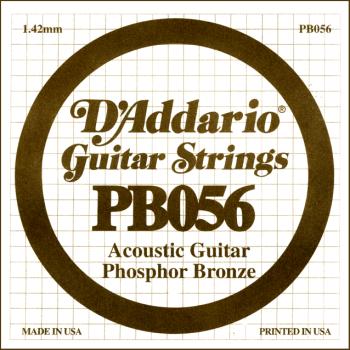 Daddario PB056 .056 Phosphor Bronze Wound String