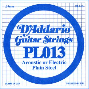 Daddario PL013 .013 Plain Steel Guitar String