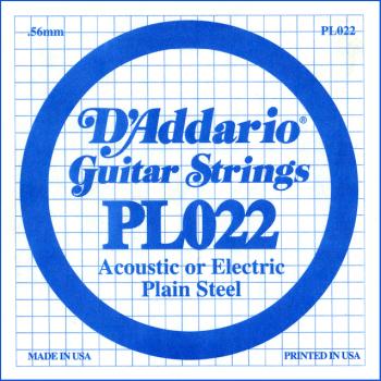 Daddario PL022 .022 Plain Steel Guitar String