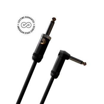 D'Addario American Stage Instrument Cable, Right to Straight, 15 feet D'ADDARIO PW-AMSGRA-15
