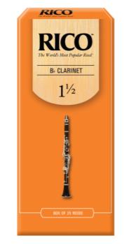 Rico by D'Addario RCA2515 Bb Clarinet Reeds, Strength 1.5 - 25 Pack