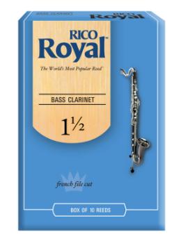 Woodwinds REB1015 Royal by D'Addario Bass Clarinet Reeds, Strength 1.5, 10 Pack
