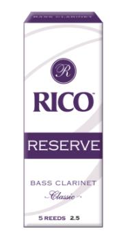 D'Addario Rico Reserve Bass Clarinet Reeds, Package of 5