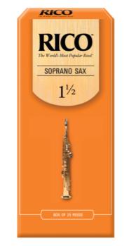 Woodwinds RIA2515 Rico by D'Addario Soprano Sax Reeds, Strength 1.5, 25-pack