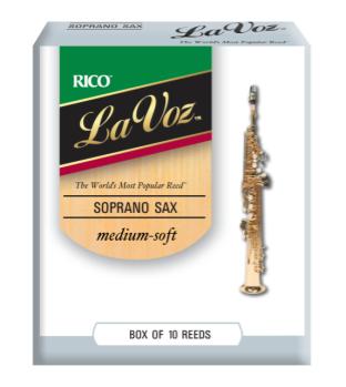 Woodwinds RIC10MS La Voz Soprano Saxophone Reeds, Medium Soft, 10 Pack