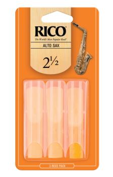 Woodwinds RJA0325 Rico by D'Addario Alto Sax Reeds, Strength 2.5, 3-pack