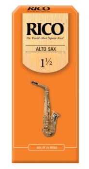Woodwinds RJA2515 Rico by D'Addario Alto Sax Reeds, Strength 1.5, 25-pack