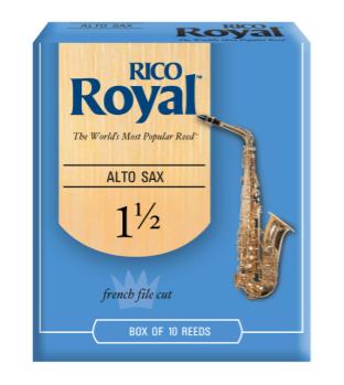 Woodwinds RJB1015 Royal by D'Addario Alto Sax Reeds, Strength 1.5, 10-pack