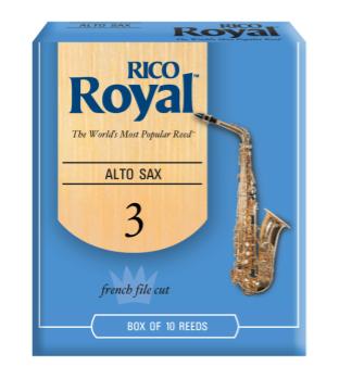 Woodwinds RJB1030 Royal by D'Addario Alto Sax Reeds, Strength 3, 10-pack