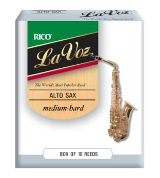 LaVoz Alto Sax Reeds Medium Hard Strength Box of 10