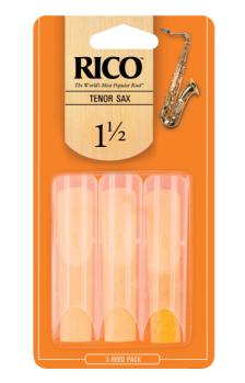 Rico by D'Addario RKA0315 Tenor Sax Reeds, Strength 1.5 - 3 Pack