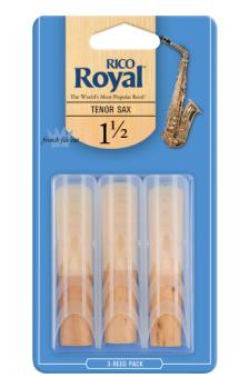 Woodwinds RKB0315 Royal by D'Addario Tenor Sax Reeds, Strength 1.5, 3-pack
