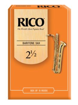 Rico by D'Addario RLA1025 Baritone Sax Reeds, Strength 2.5 - 10 Pack