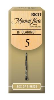 Woodwinds RMLP5BCL500 Mitchell Lurie Premium Bb Clarinet Reeds, Strength 5.0, 5 Pack