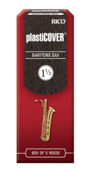 Woodwinds RRP05BSX150 Plasticover by D'Addario Baritone Sax Reeds, Strength 1.5, 5-pack