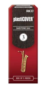 Rico RRP05BSX300 Plasticover Baritone Saxophone #3 Reeds Pack of 5