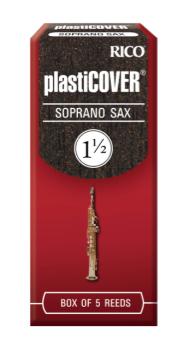 Woodwinds RRP05SSX150 Plasticover by D'Addario Soprano Sax Reeds, Strength 1.5, 5-pack