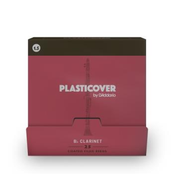 Woodwinds RRPBCL150-B25 Plasticover by D'Addario Bb Clarinet Reeds, Strength 1.5, 25-Pack