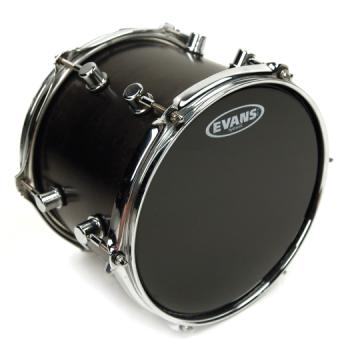 Evans Hydraulic Black Drum Head, 8 Inch