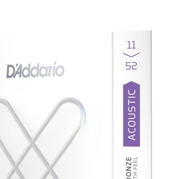 11-52 Custom Light, XS 80/20 Bronze Coated Acoustic Guitar Strings D'ADDARIO XSABR1152