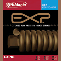 EXP Coated Phosphor Bronze 12-53 Acoustic Guitar Strings