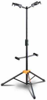 Hercules Auto Grip System (AGS) Double Guitar Stand, Foldable Backrest; GS422B