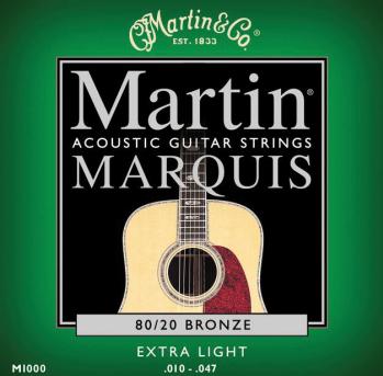 Martin MA170S Marquis Acoustic Strings; Extra Light 10-47