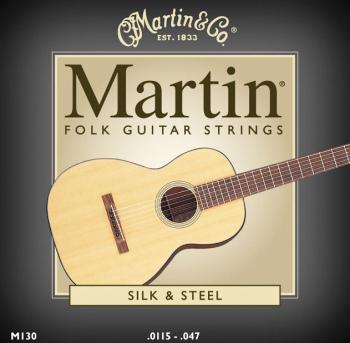Martin Silk and Steel Folk Acoustic Guitar Strings 11-47