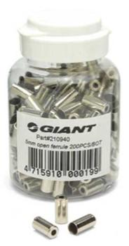 Giant G21330 GNT 5mm Brass Housing Ferrules Silver 200/Bottle