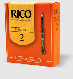 D'ADDARIO Rico Bb Clarinet Reeds, Strength 2.0, 3-pack