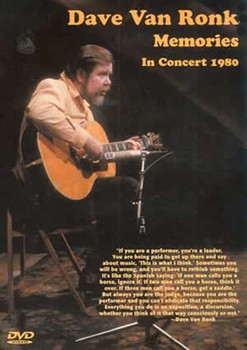 Dave Van Ronk Memories in Concert 1980 DVD by Van Ronk Dave for