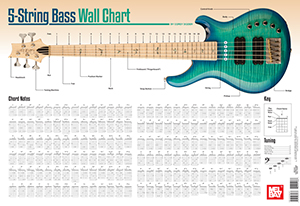 5-String Bass Wall Chart by Dozier Corey for Poster