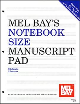 Notebook-Size Manuscript Pad 12-Stave -
