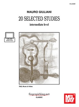 Mauro Giuliani 20 Selected Studies by Brandoni Reno - Moschetti Andreaa - for Guitar