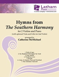 Hymns from "The Southern Harmony" for 2 Violins and Piano