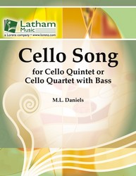 Cello Song for 5-part Ensemble or Cello Quartet with Bass