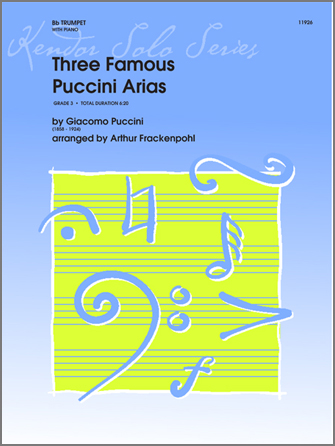 Three Famous Puccini Arias [trumpet]
