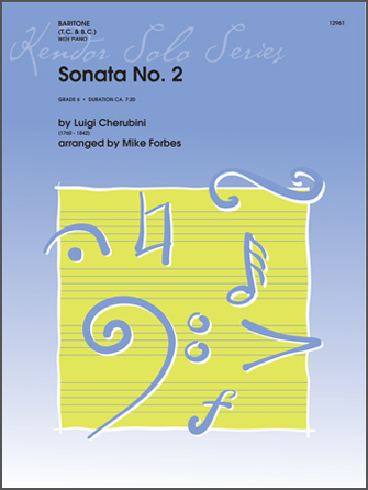 Sonata No. 2 - Baritone Solo (TC or BC) with Piano Accompaniment