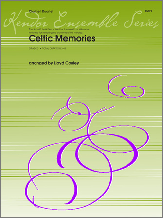 Kendor Various              Conley L  Celtic Memories - Clarinet Quartet