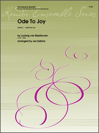 Ode to Joy [saxophone quartet] Beethoven Sax Qrt