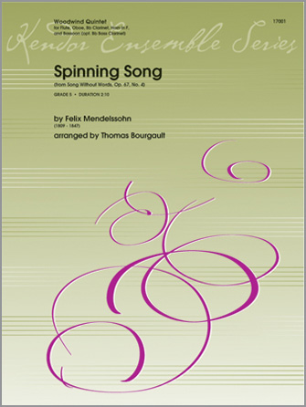 Spinning Song [woodwind quintet] Bourgault Wwnd Qnt