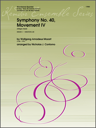 Symphony No. 40, Movement IV - Woodwind Quintet