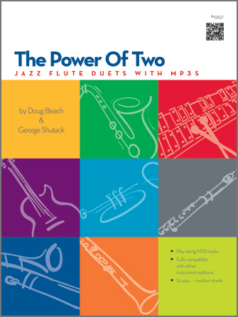 Power of Two Jazz Flute Duets w/mp3s [flute]
