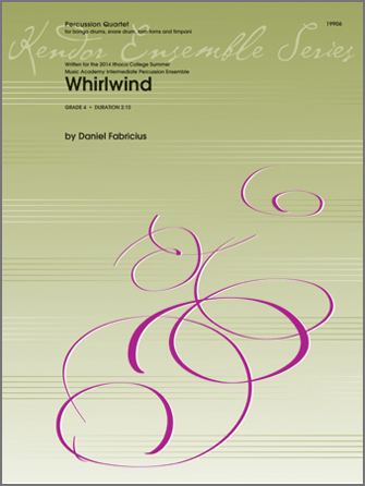 Whirlwind [percusion quartet] Fabricius Perc Qrt