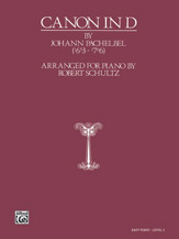 Alfred Pachelbel Schultz Canon In D - Intermediate Level - Piano Solo Sheet